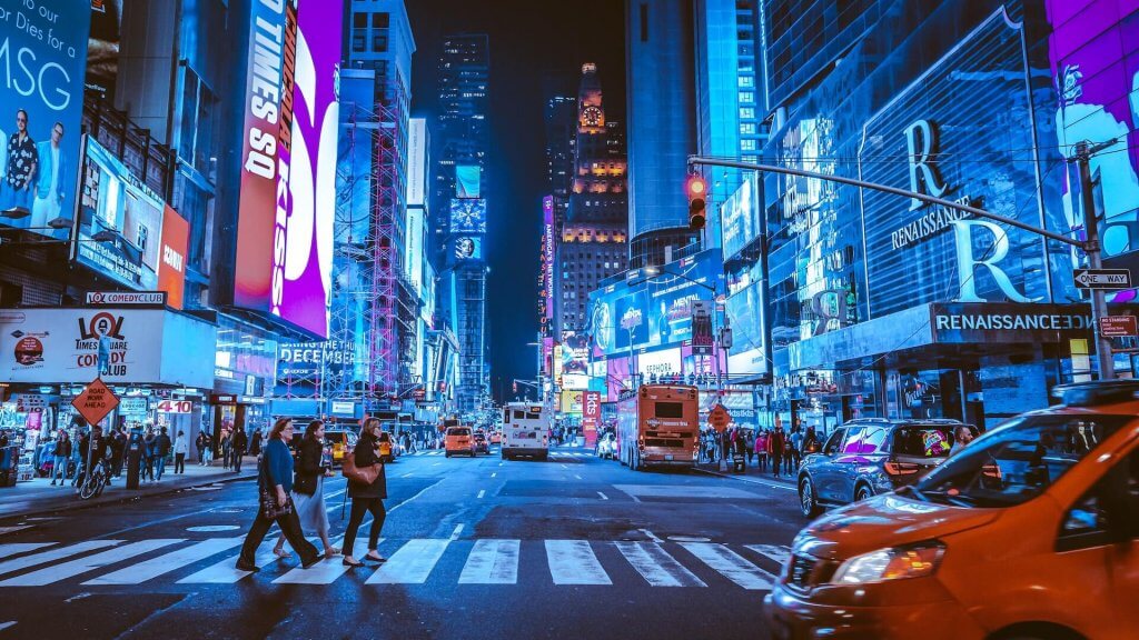 Times Square In New York: Image: Andreas Kruck, Unsplash.